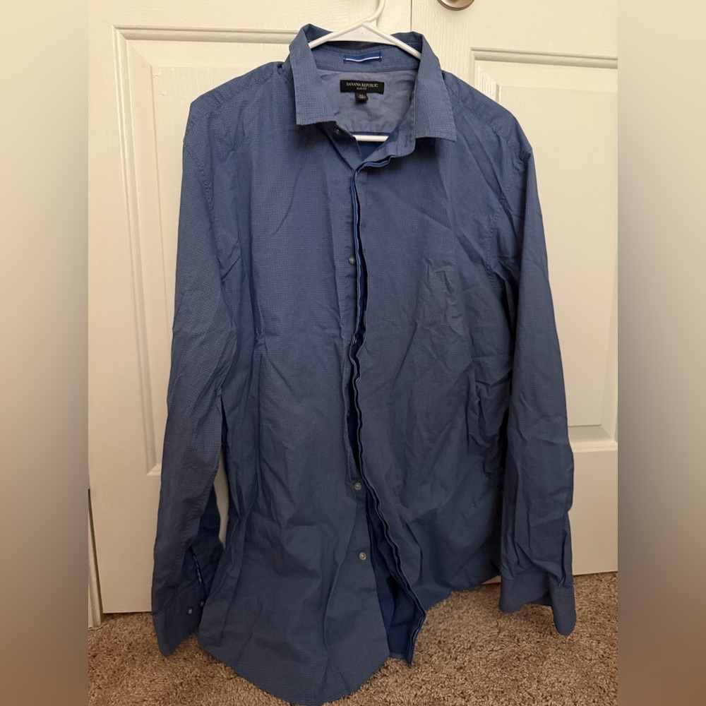 Banana Republic Blue Dress Shirt XL